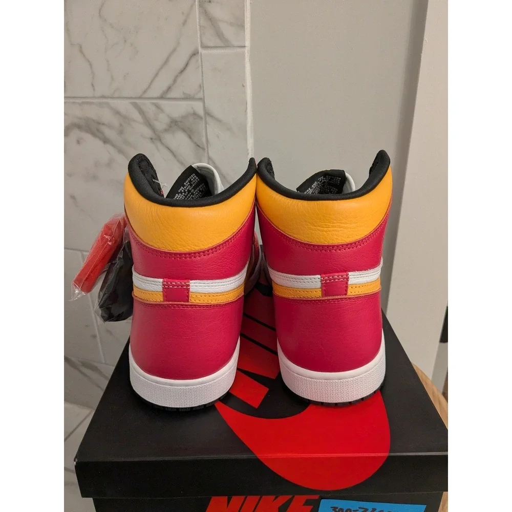Air Jordan 1‎ Retro High OG Yellow Ochre Sneakers Men's Size 14 Shoes